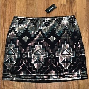 EXPRESS Sequin Skirt NWT